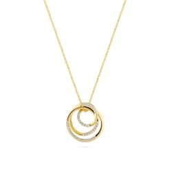 Sif Jakobs Jewellery Sif Jakobs Spirale halskæde SJ-N2590-CZ-YG| Forgyldte Sølvsmykker|Halskæder