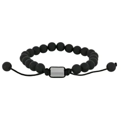 SON of Noa smykker SON of Noa Black Agate armbånd 8mm 80890262700| Herresmykker|Armbånd