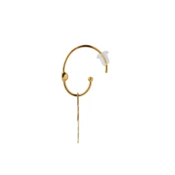 STINE A Jewelry Big Dot Creol ørering 1338-02| Øreringe|Forgyldte Sølvsmykker