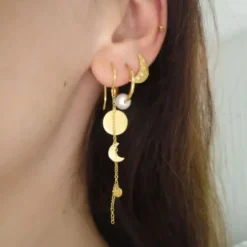 STINE A Jewelry Big Pearl Berrie ørering 1354-02| Forgyldte Sølvsmykker|Øreringe
