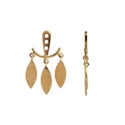 STINE A Jewelry Dancing Three Leaves vedhæng 1158-02| Forgyldte Sølvsmykker|Øreringe