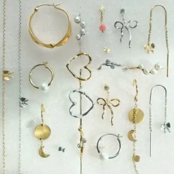 STINE A Jewelry Dangling Flow Bow ørering 1362-00| Sølvsmykker|Øreringe