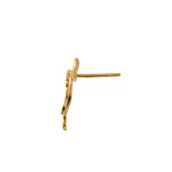 STINE A Jewelry Flow Bow ørering 1343-02| Øreringe|Forgyldte Sølvsmykker