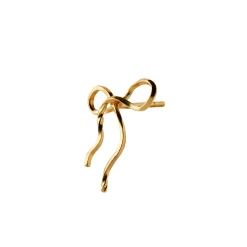 STINE A Jewelry Flow Bow ørering 1343-02| Øreringe|Forgyldte Sølvsmykker