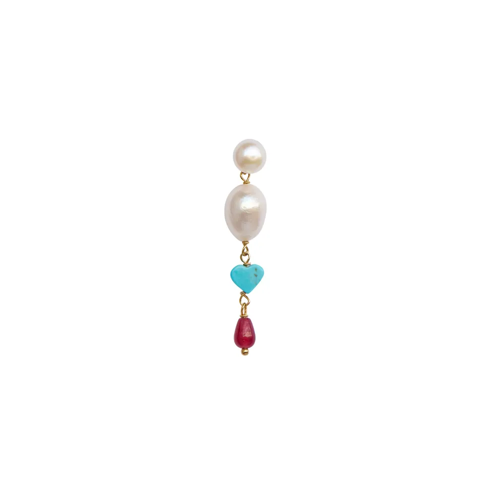 STINE A Jewelry Lou Lou ørering 1372-02| Forgyldte Sølvsmykker|Øreringe