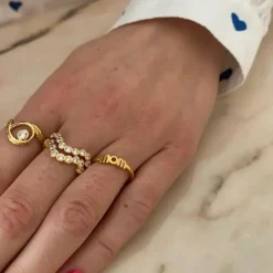 STINE A Jewelry Mom ring 4047-02| Ringe|Forgyldte Sølvsmykker
