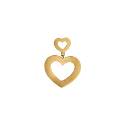 STINE A Jewelry My Open Love Heart ørering 1381-02| Forgyldte Sølvsmykker|Øreringe