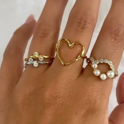 STINE A Jewelry Pearl Berrie ring 4055-02| Forgyldte Sølvsmykker|Ringe
