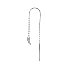 STINE A Jewelry Petit Bow Double Chain ørering 1353-00| Sølvsmykker|Øreringe