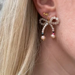 STINE A Jewelry Petit Bow ørering 1344-02| Forgyldte Sølvsmykker|Øreringe