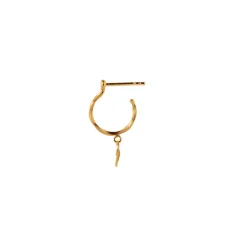 STINE A Jewelry Petit Flow Creol ørering 1323-02| Øreringe|Forgyldte Sølvsmykker