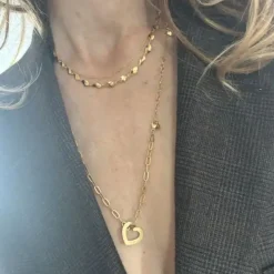 STINE A Jewelry Petit Ile de l'Amour halskæde 2059-02| Forgyldte Sølvsmykker|Halskæder