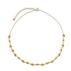 STINE A Jewelry Petit Ile de l'Amour halskæde 2059-02| Forgyldte Sølvsmykker|Halskæder