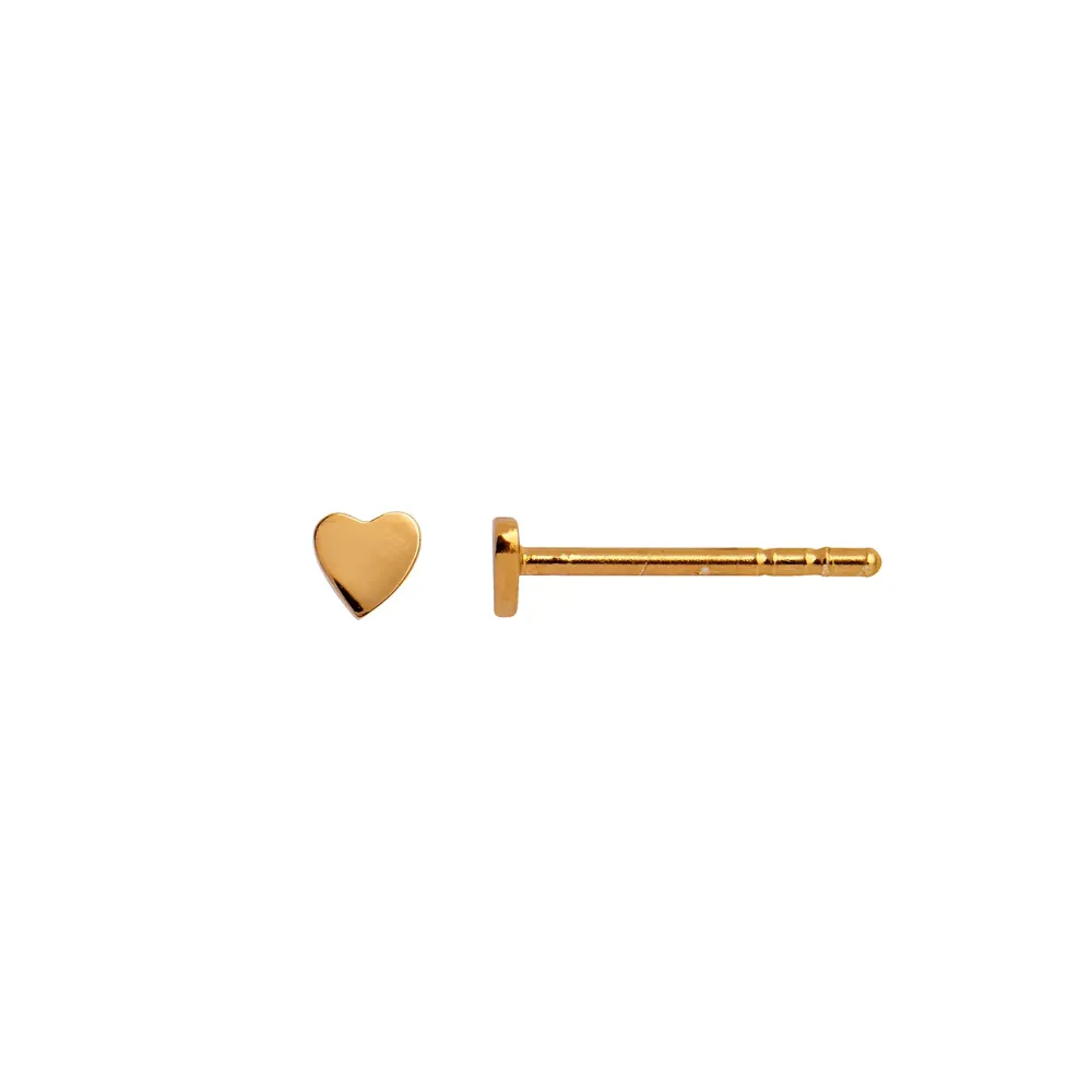 STINE A Jewelry Petit Love Heart ørering 1016-02| Forgyldte Sølvsmykker|Øreringe