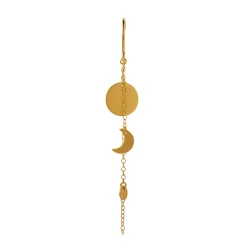 STINE A Jewelry Sun and Moon ørering 1360-02| Forgyldte Sølvsmykker|Øreringe