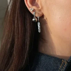 STINE A Jewelry Three Pearl Berries ørering 1321-00| Øreringe|Sølvsmykker