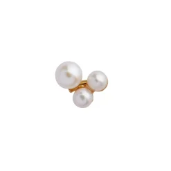 STINE A Jewelry Three Pearl Berries ørering 1321-02| Forgyldte Sølvsmykker|Øreringe