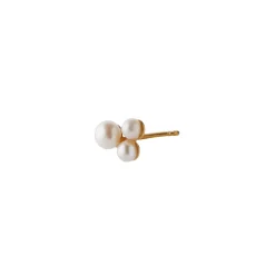 STINE A Jewelry Three Pearl Berries ørering 1321-02| Forgyldte Sølvsmykker|Øreringe