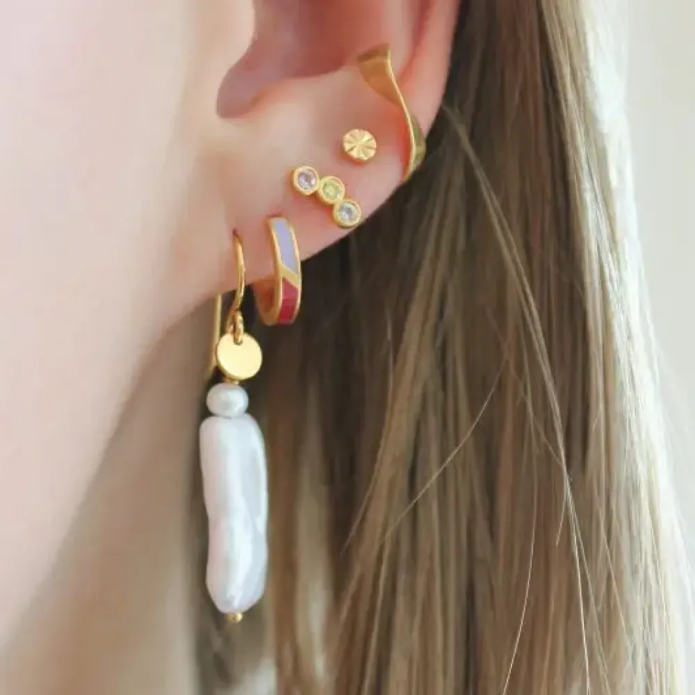 STINE A Jewelry Trés Petit Etoile ørering 1190-02| Forgyldte Sølvsmykker|Øreringe