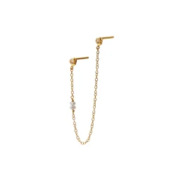 STINE A Jewelry Twin Flow ørering 1337-02| Forgyldte Sølvsmykker|Øreringe