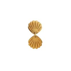 STINE A Jewelry Two Petit Shell ørering 1318-02| Øreringe|Forgyldte Sølvsmykker