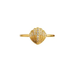 STINE A Jewelry Vintage Shell ring 4051-02| Forgyldte Sølvsmykker|Ringe